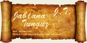 Jablana Tunguz vizit kartica